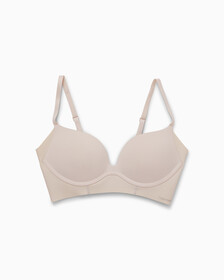 Invisibles Push Up Plunge Bra, CRYSTAL GRAY, hi-res