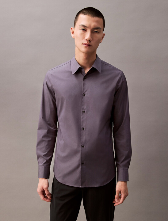 Supima Stretch Cotton Slim Button-Down Shirt