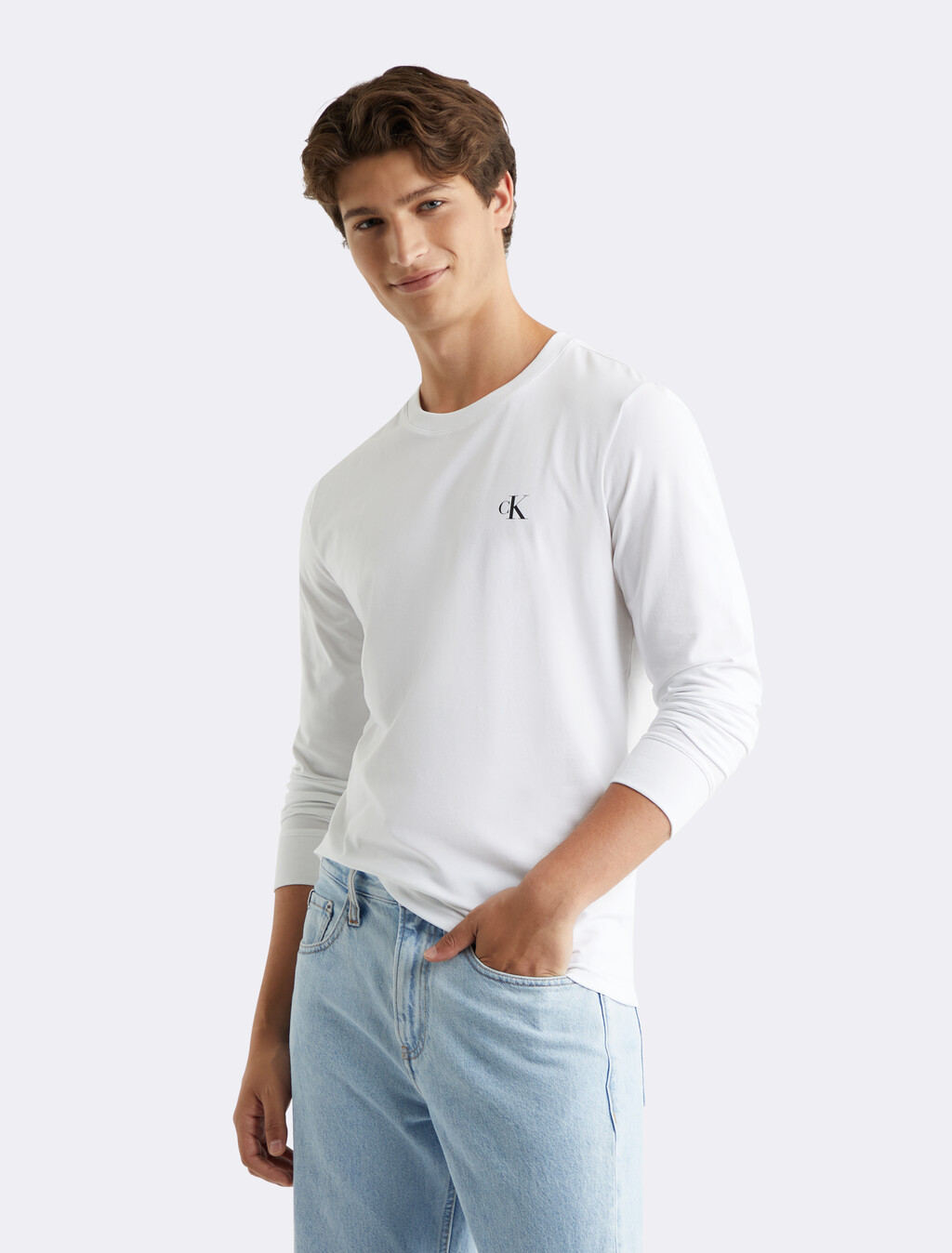 Monologo 後背圖案 T 恤, Bright White/Ck Black, hi-res