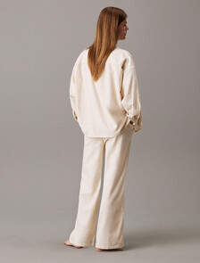 Flannel Sleep Pants, BEAM PLAID_OATMEAL HEATHER, hi-res