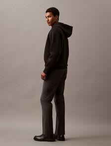 Refined Wool Blend Slim Trouser, Charcoal Heather, hi-res