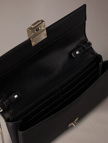 CK Lock Flap Phone Crossbody Bag, Black, hi-res