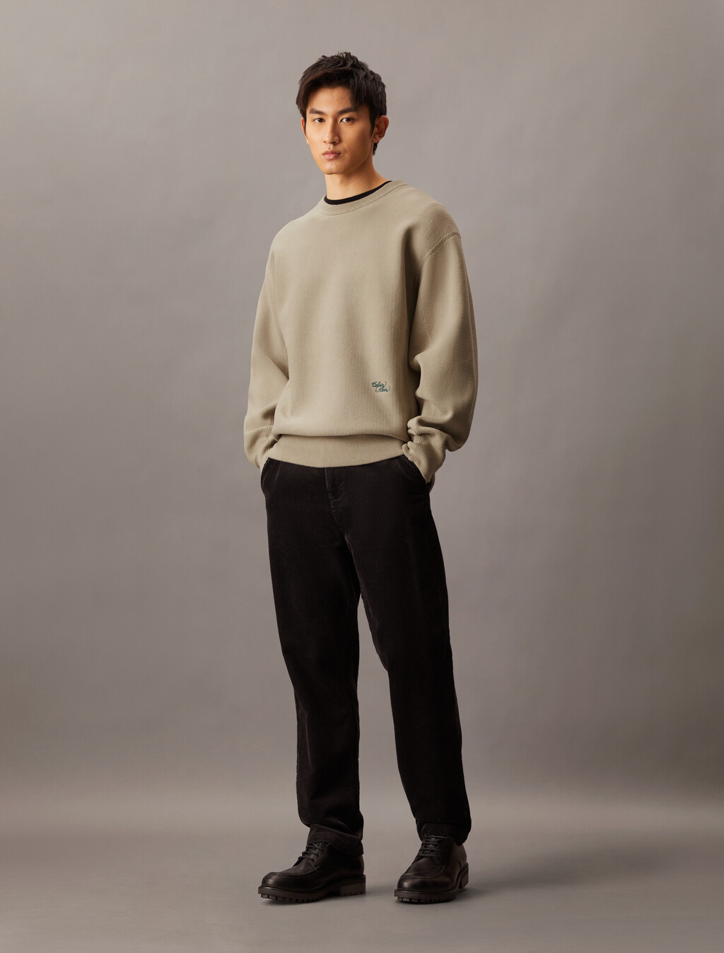 棉質混紡寬鬆運動衫, Pure Cashmere, hi-res