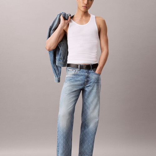 90s Straight Logo Jeans BOULEVARD BLUES