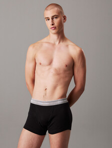 Cotton Classics 純棉內褲 3 件組, black w/ glacier wb/ black w/ grey heather wb/ bla, hi-res