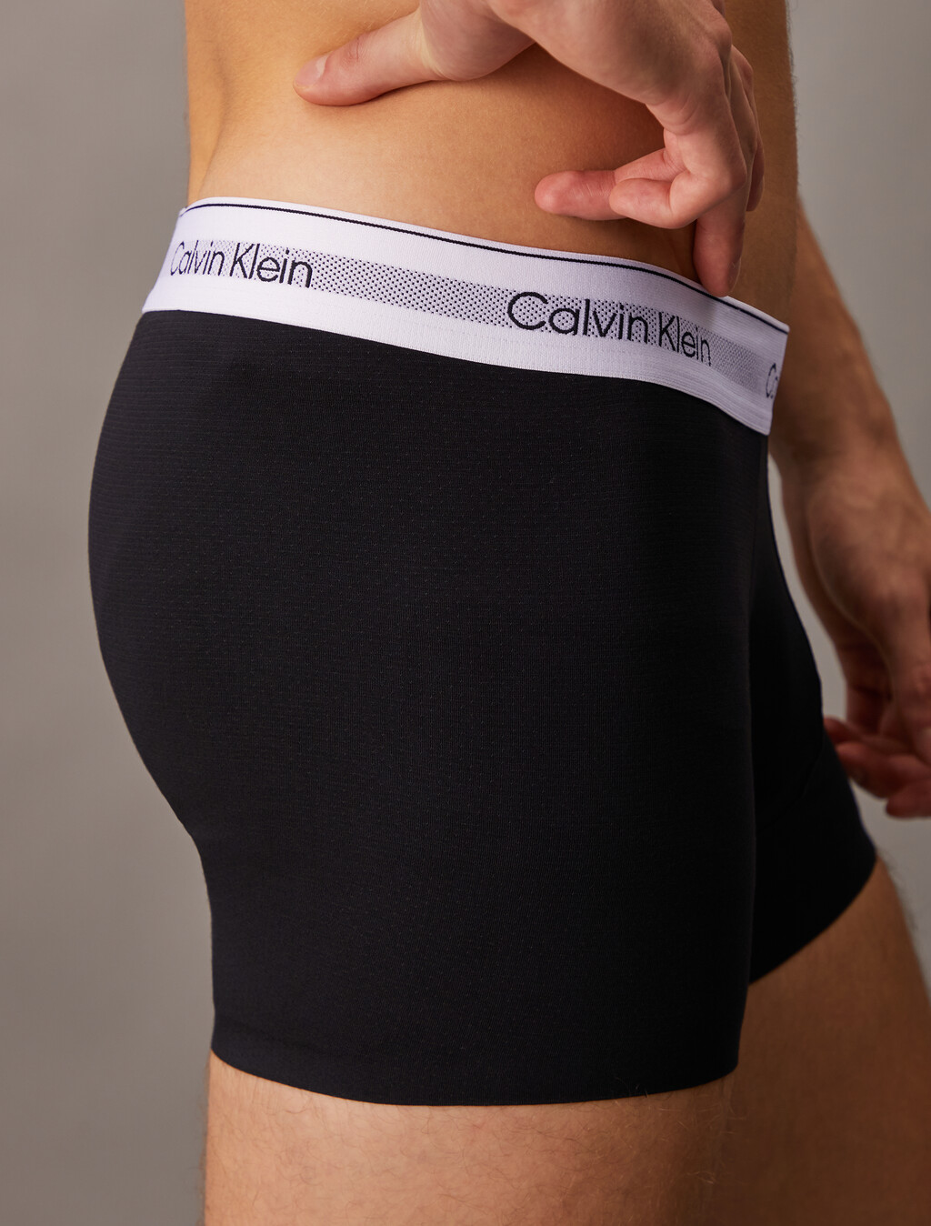 Icon Cotton Air Trunks, Black, hi-res