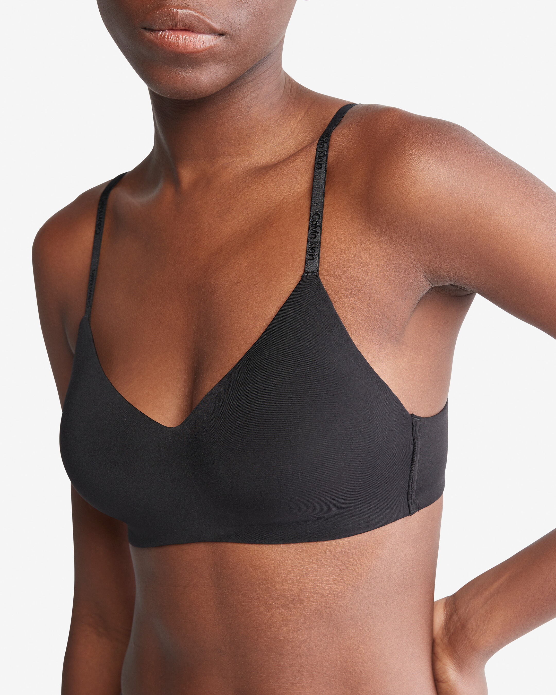 Form to Body Lightly Lined Bralette black Calvin Klein Taiwan