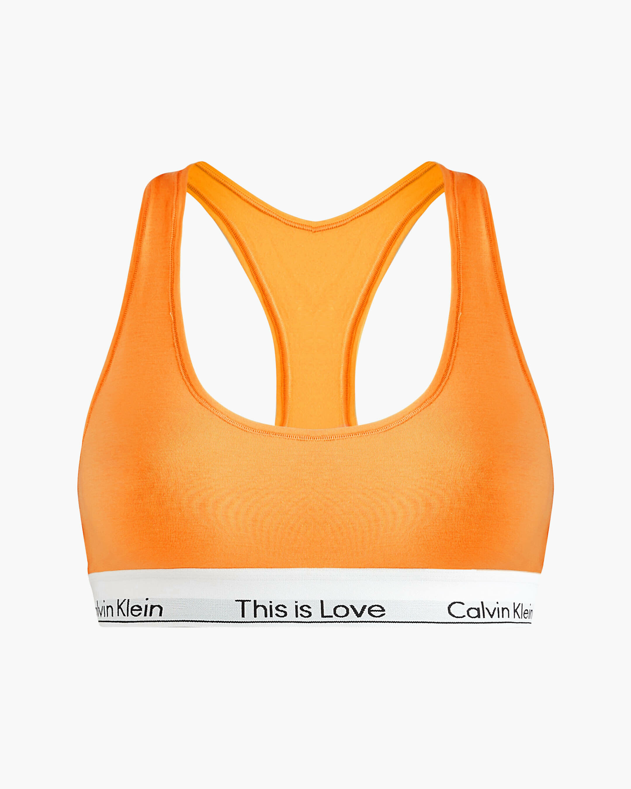 Orange calvin klein bra new arrivals
