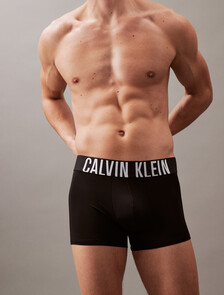 Intense Power 彈性低腰平口內褲 3 件組, Black/Grey Sky/Pompeian Red, hi-res