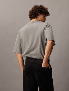 Monogram Regular Tee, Med Grey Htr, hi-res