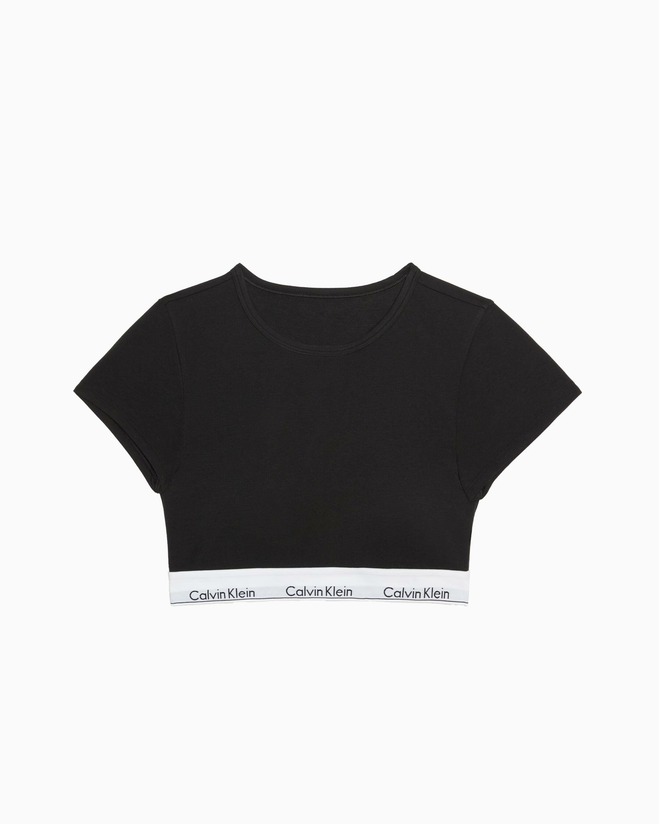 White shirt black bralette on sale
