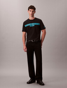 Racer Stripe Graphic Tee, Black, hi-res