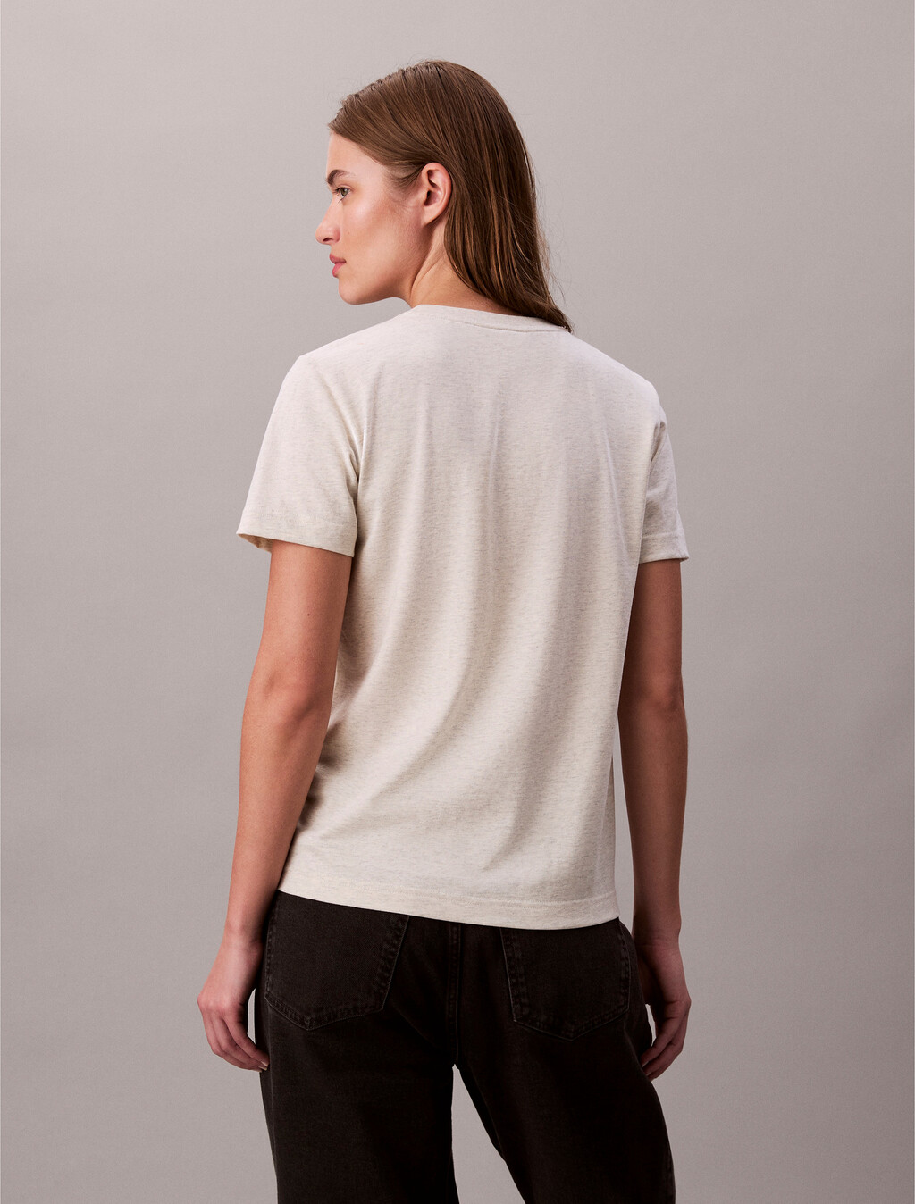 復刻平紋圓領 T 恤, BA01 Grey Heather, hi-res