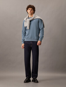 CK Badge Regular Sweatshirt, China Blue, hi-res
