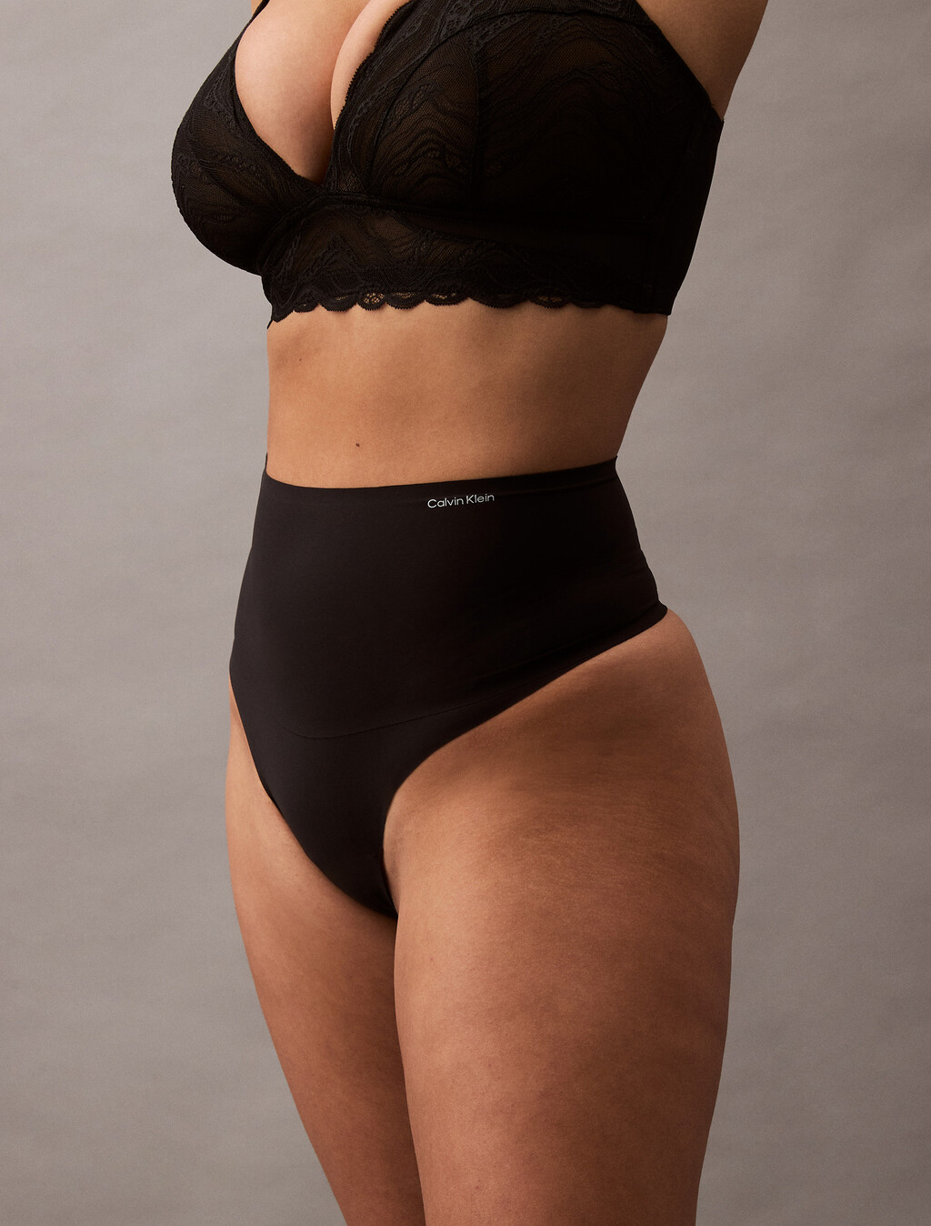 Second Skin Smoothing Thong, Black, hi-res