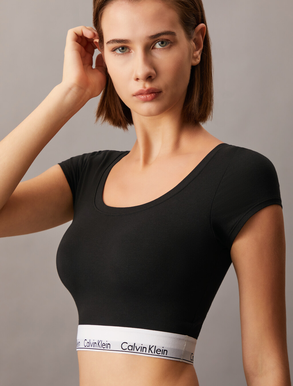 Icon Cotton 無鋼圈 T 恤胸罩, Black, hi-res