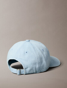 特大 Monogram 標誌牛仔棒球帽, Light Wash Denim, hi-res