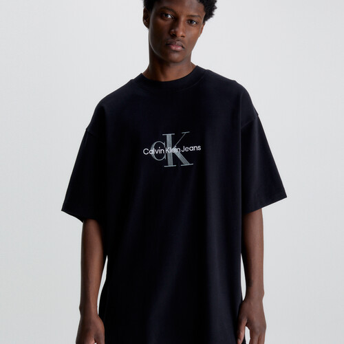 Cotton Monogram T-Shirt Ck Black