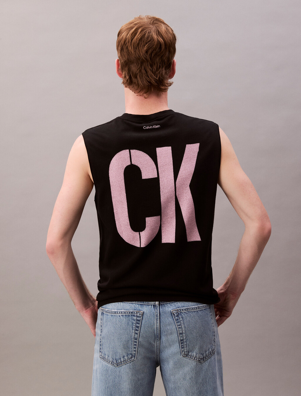 Pride Viva Love 圖案寬版背心, Black, hi-res