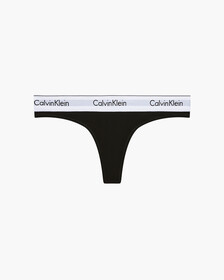 MODERN COTTON 丁字褲, BLACK, hi-res