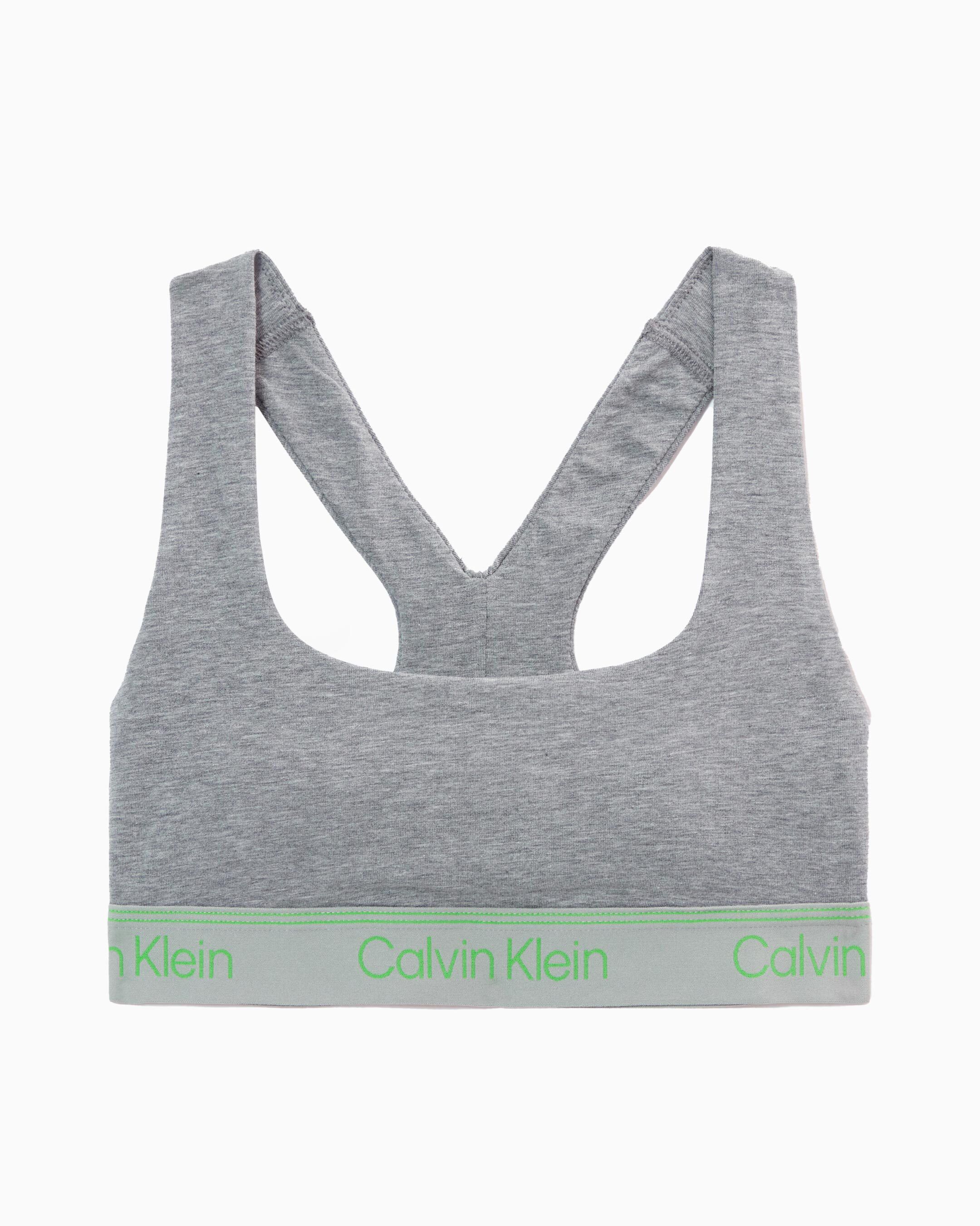 Grey calvin top klein sports bra