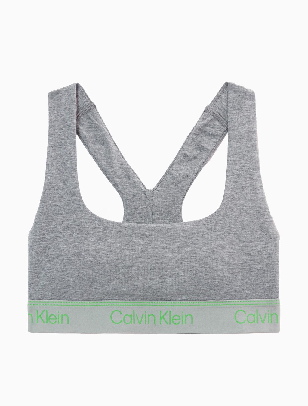 Athletic Cotton Lightly Lined Bralette, Medium Grey Heather, hi-res