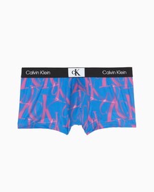 Calvin Klein 1996 超細纖維低腰內褲, Ghost Warp Logo Print+Campanula, hi-res