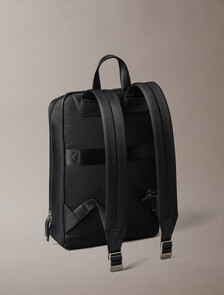 Square Laptop Trolley Backpack, Black, hi-res