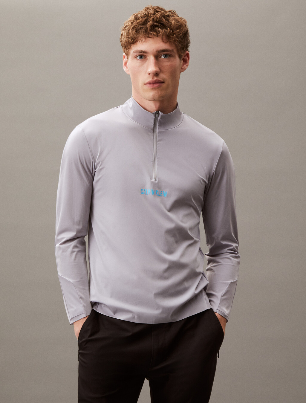 Sheer Alpaca Fine Gauge Crewneck Sweater, Misty Grey, hi-res