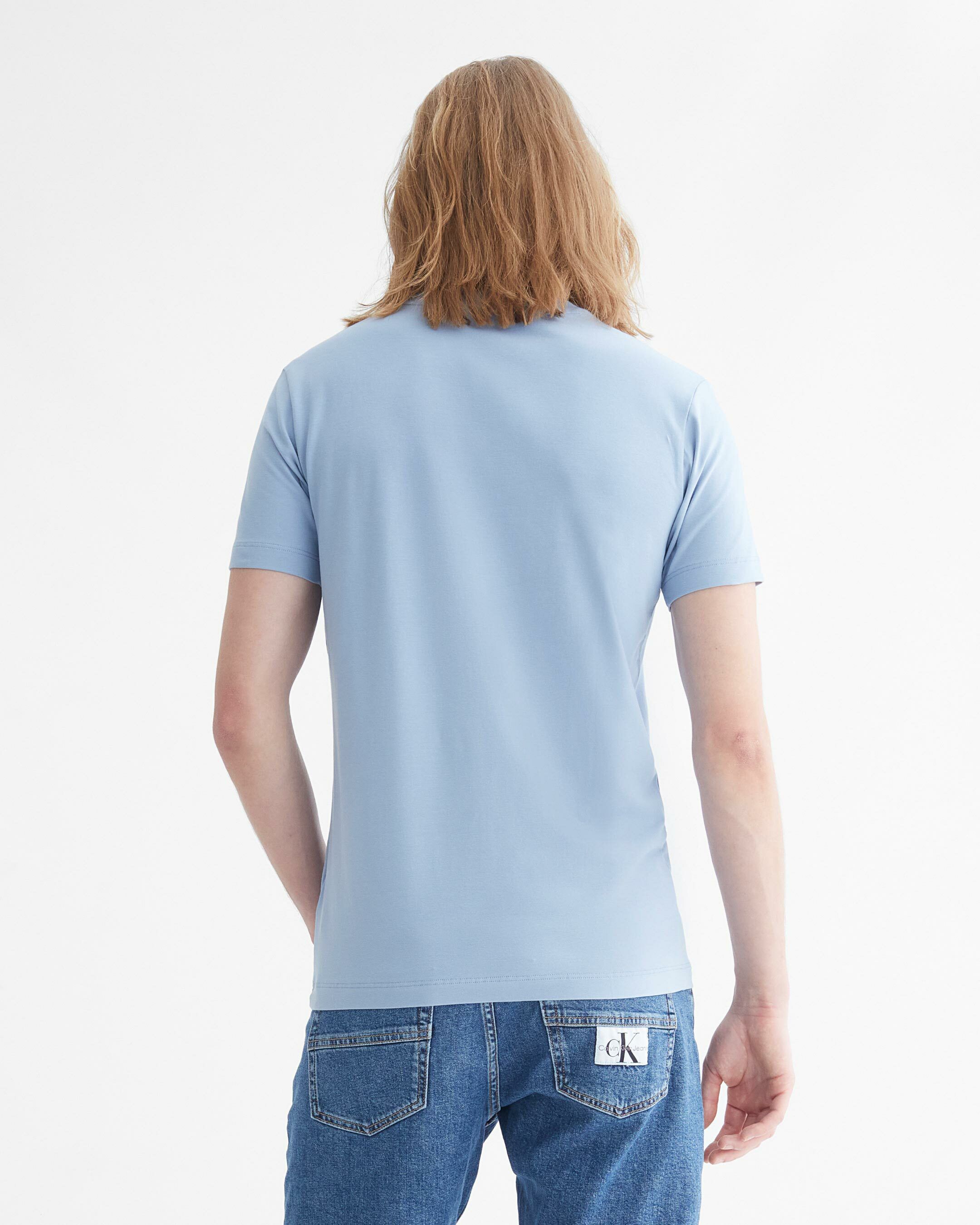 Pima Cotton Stretch Logo Tee blue Calvin Klein Taiwan