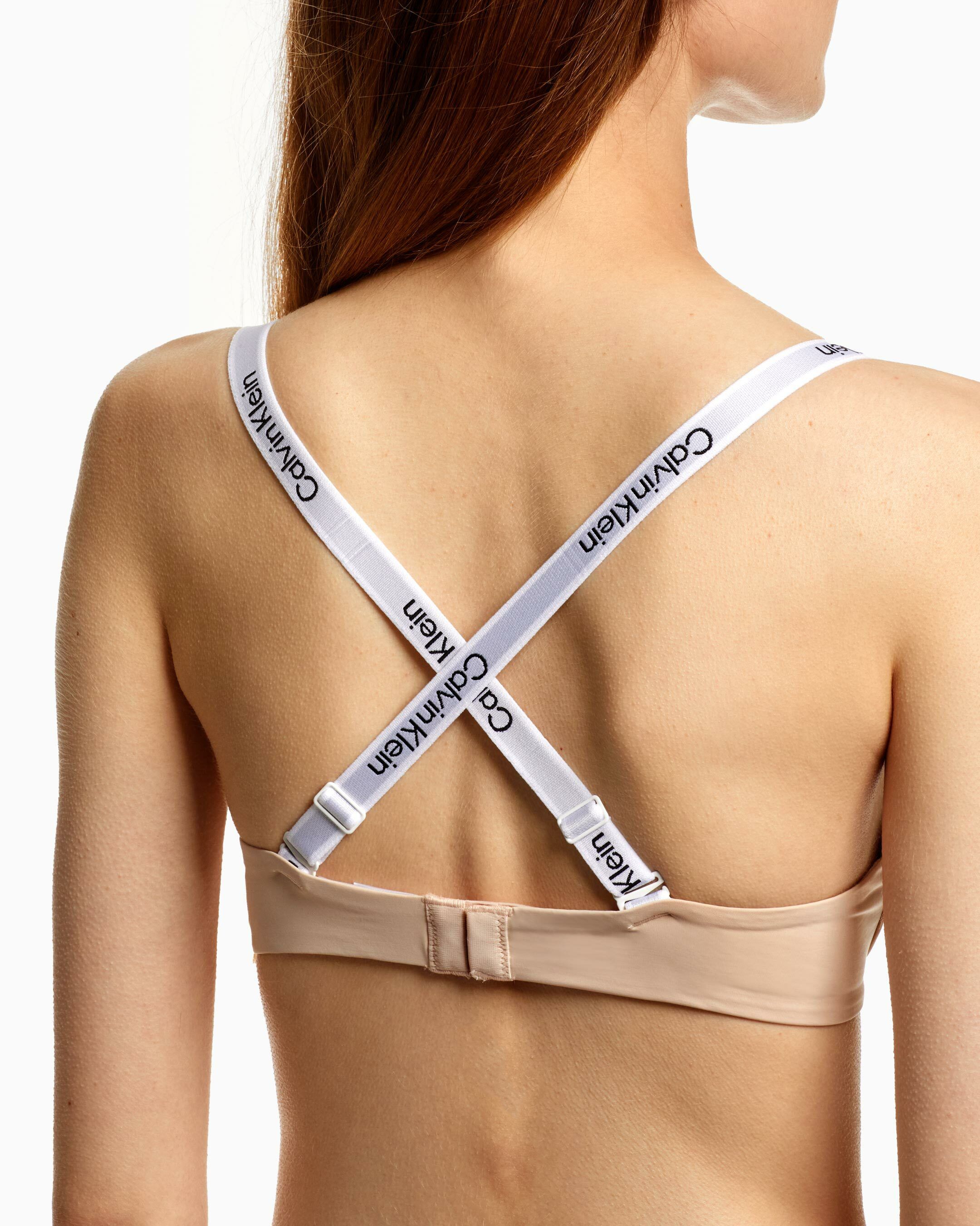 ブラジャー ^ ^ Women's Tailored Logo AF Push-Up Bra QF6866AD Tailored Logo Push Up Plunge Bra | natural | Calvin Klein Taiwan