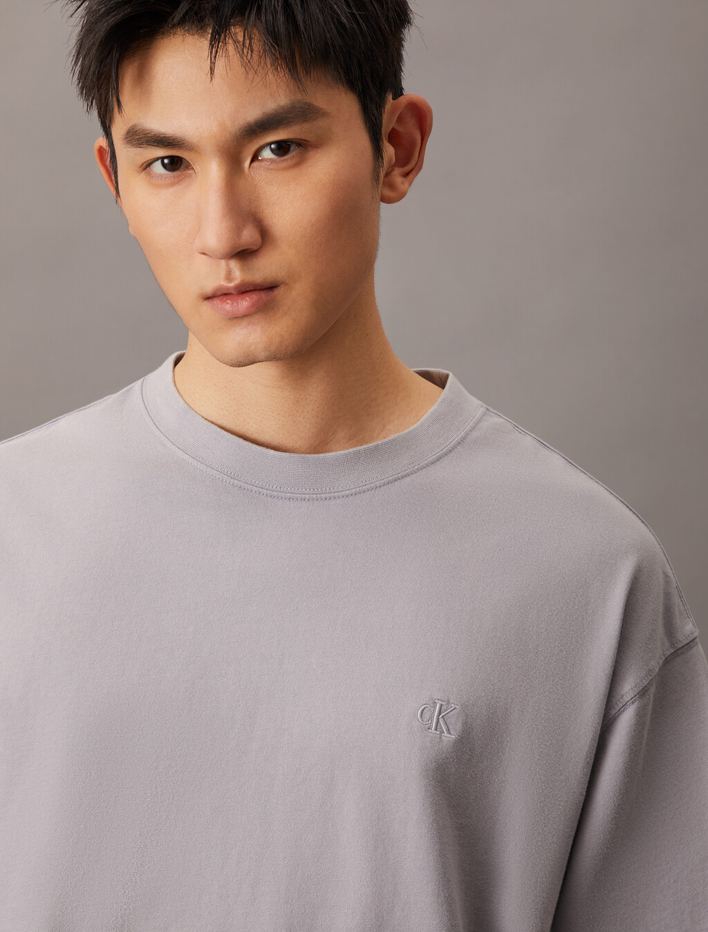 Relaxed Heavy Jersey T-shirt, Lilac Gray, hi-res