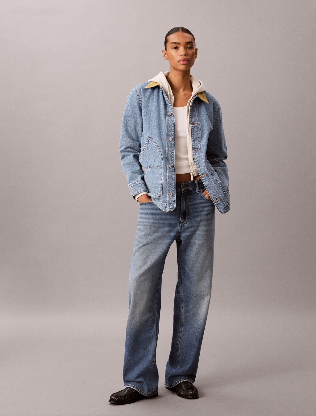 Utility Denim Jacket, TINTED APOLLO, hi-res