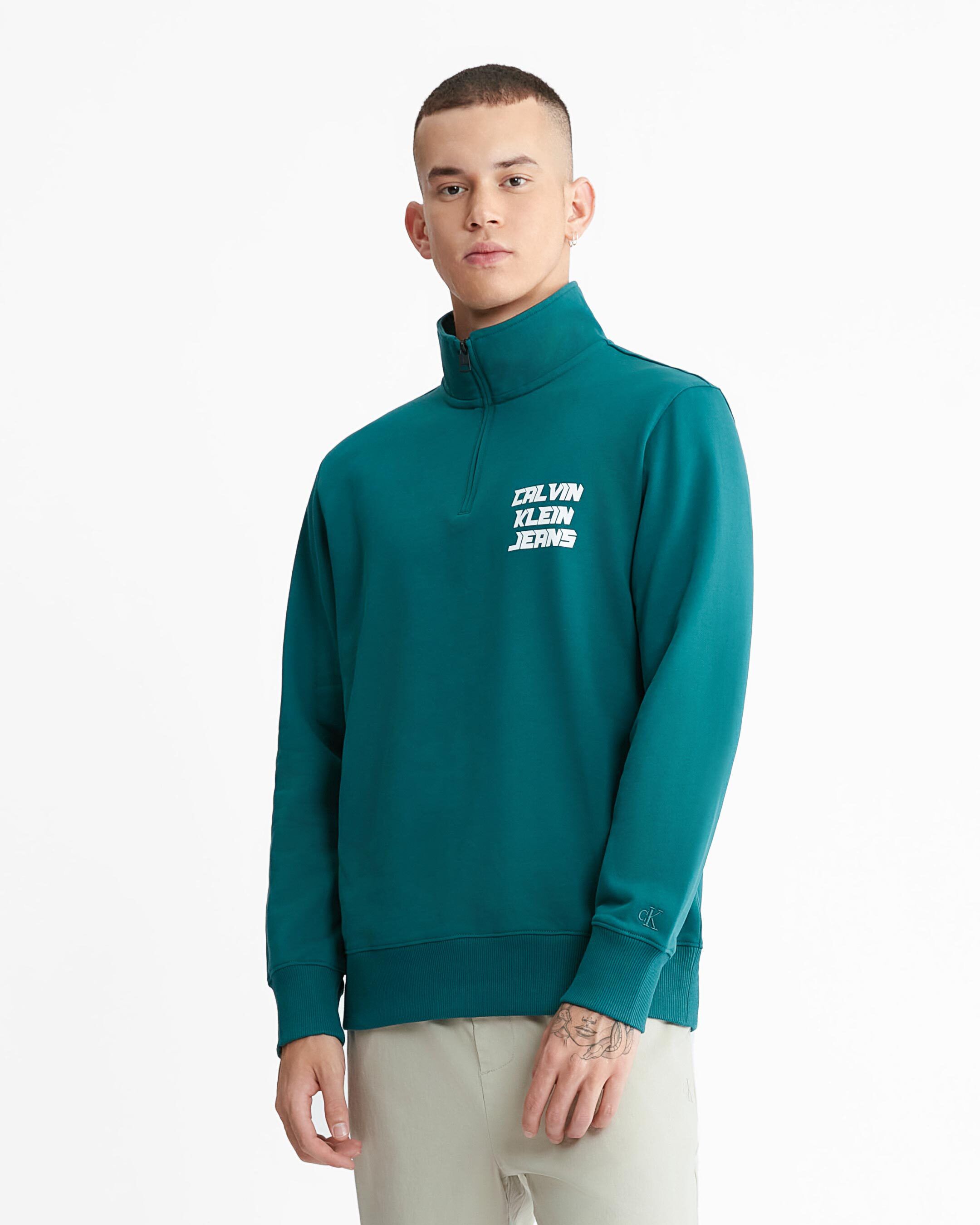 Calvin klein zip sweatshirt outlet