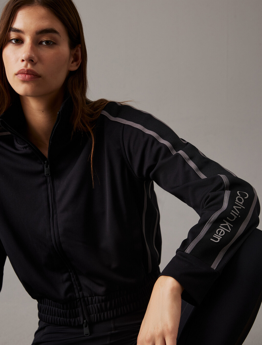 Icon 經編拉鍊外套, Black Beauty, hi-res