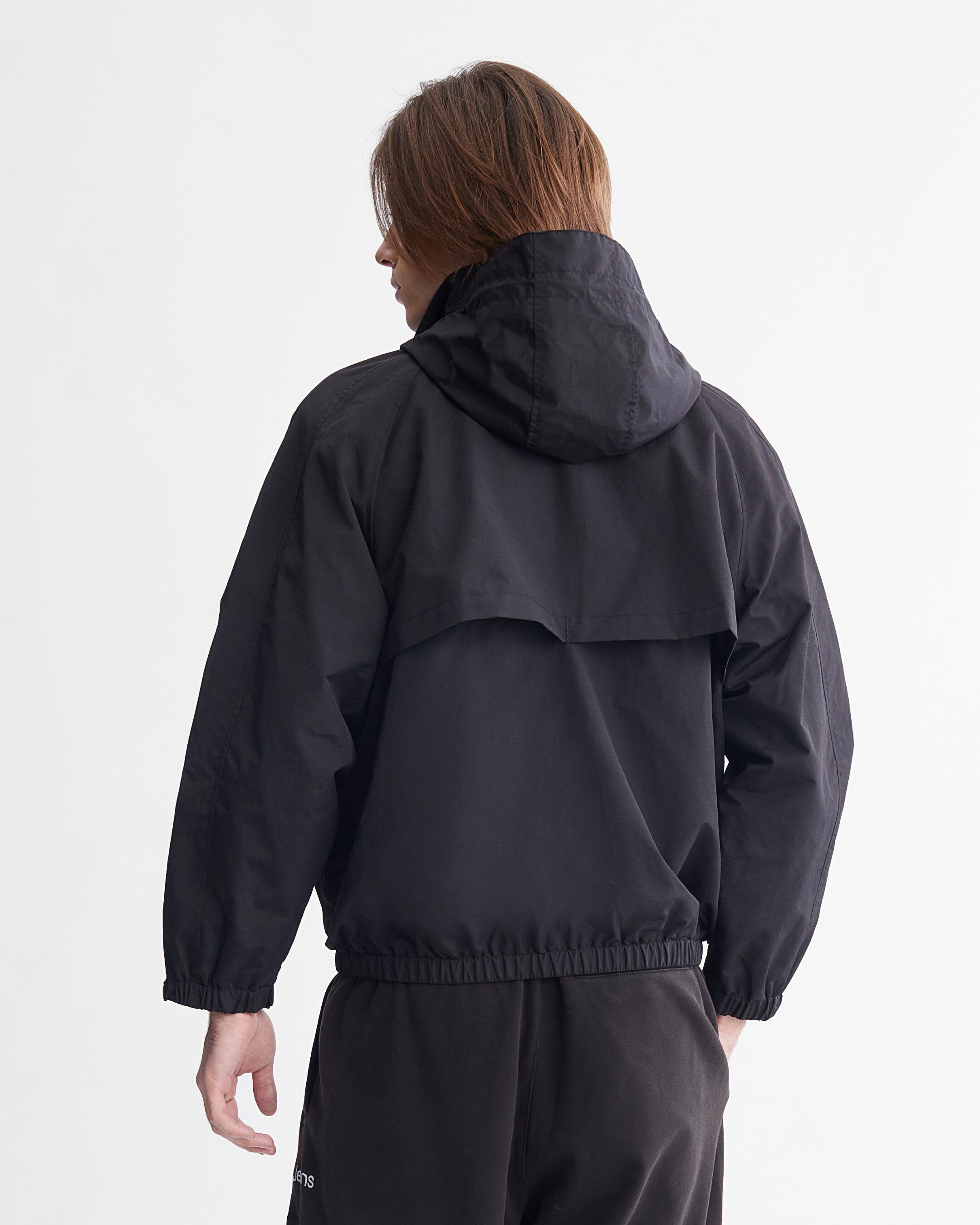 Calvin klein black windbreaker hotsell