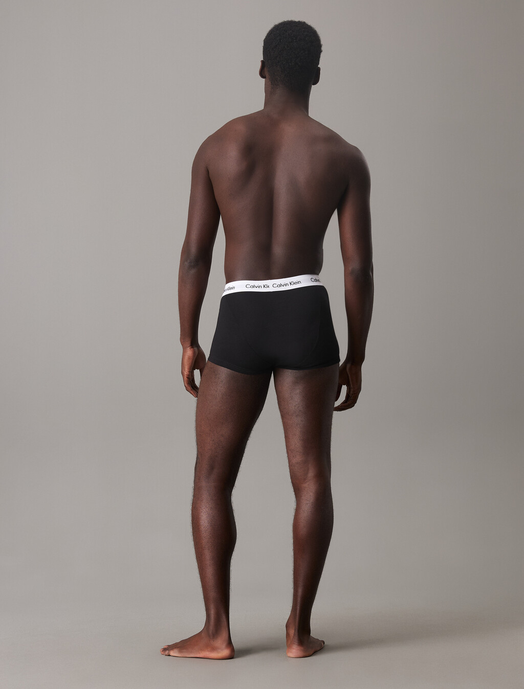 Cotton Stretch 低腰貼身短版四角褲（3 件組）, 1 Black / 1 White / 1 Grey Heather, hi-res