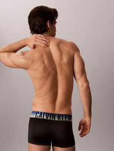 Intense Power Microfiber Stretch Limited Edition low-rise Trunk 3 Pack, BLCK BODIES W/ PLEIN AIR PSDN BLUE/PSDN BLUE WHITE, hi-res