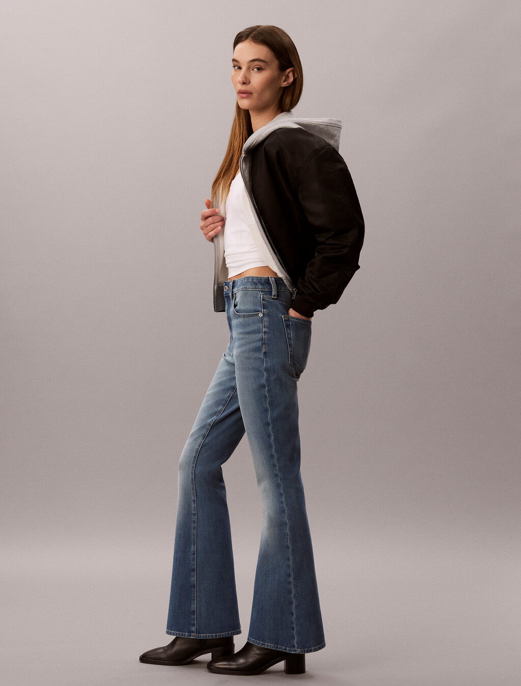 High Rise Flared 37.5 Jeans, COBALT SEA, hi-res
