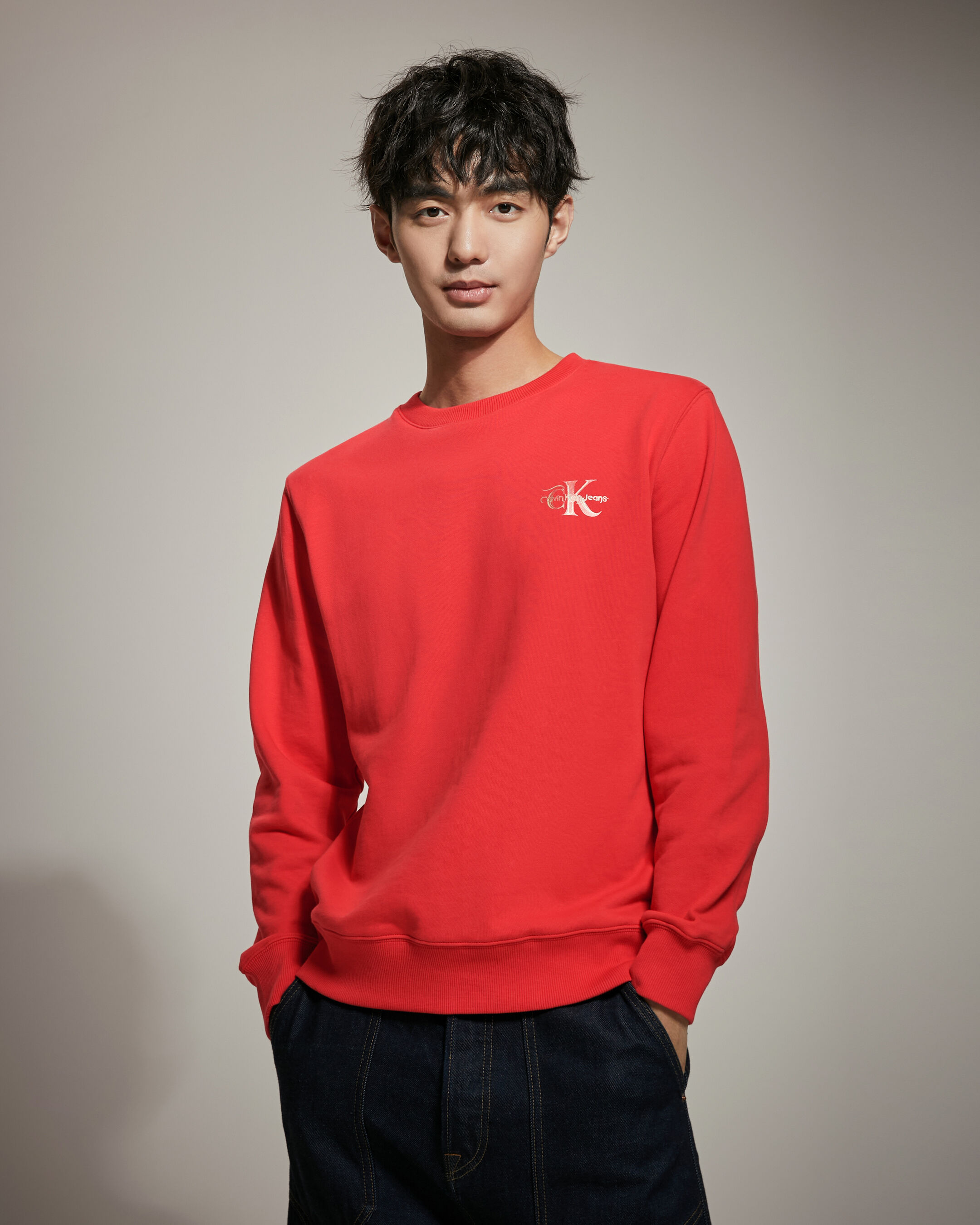 Calvin klein on sale monogram sweatshirt