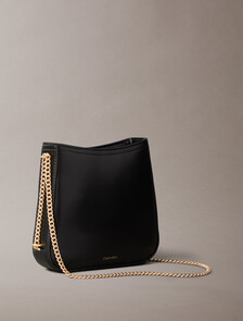 Monogram Chain Saddle Bag, BLACK / ANTIQUE LIGHT GOLD, hi-res