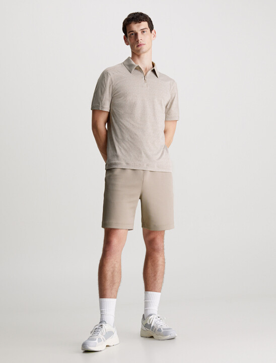 Logo Mesh Sport Polo