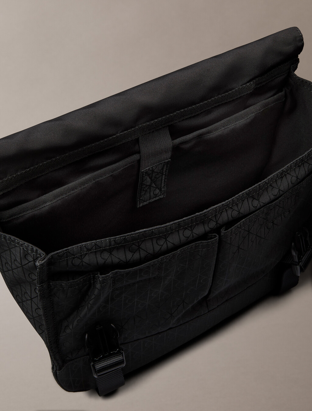 Utility Emblem Messenger Bag, Black, hi-res
