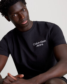 Graphic Back Print T-shirt, CK BLACK, hi-res