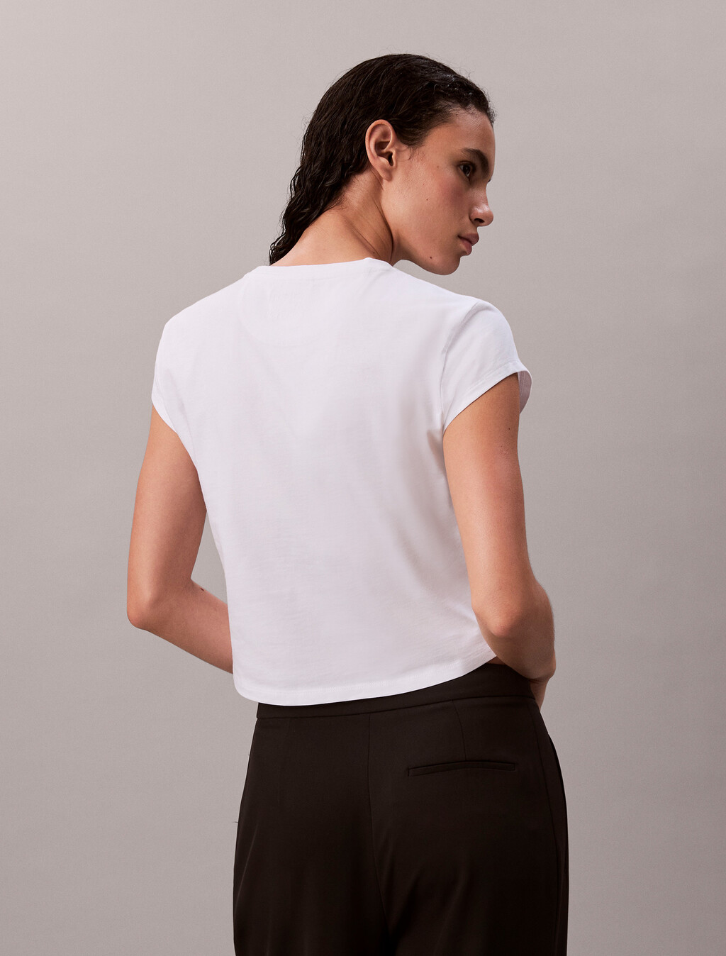 Kate Moss 圖案緊身 T 恤, Brilliant White, hi-res