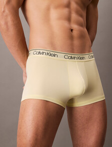 Calvin Klein Logo 低腰貼身短版四角褲 3 件組, Ash/Garden Glade/Buff Pink, hi-res
