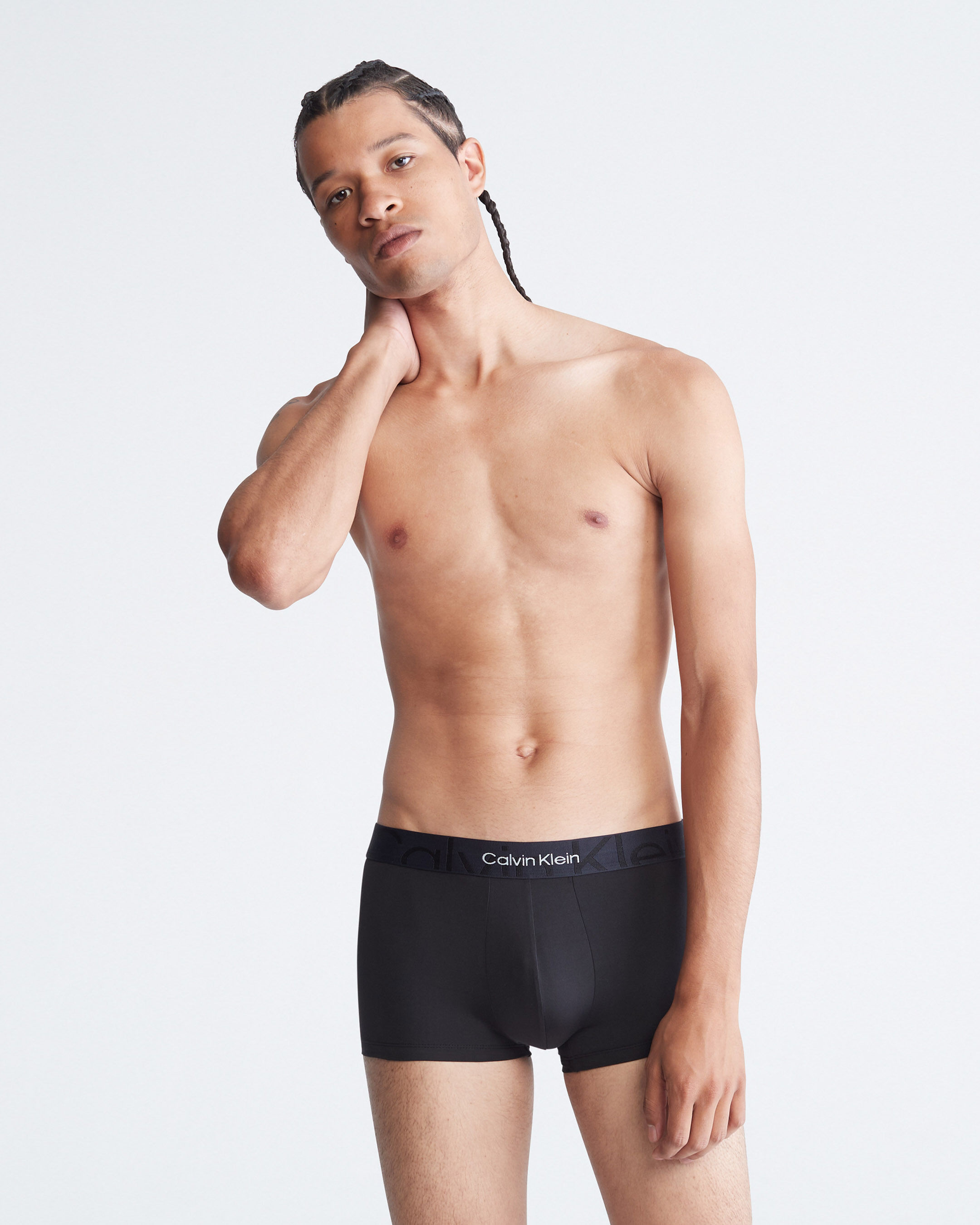 Embossed Icon Microfiber Low Rise Trunks black Calvin Klein Taiwan