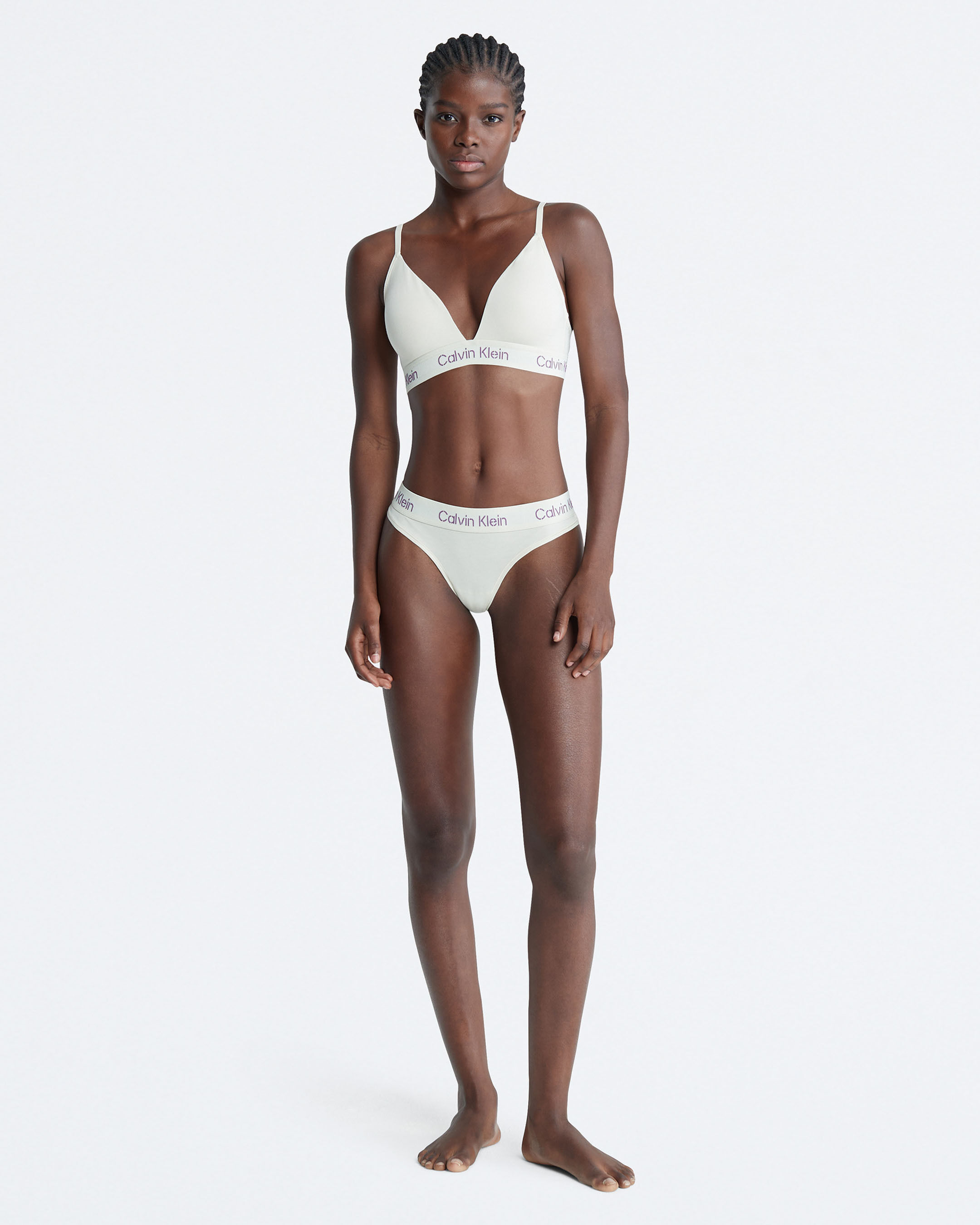 Modern Cotton Triangle Bra Bone White Calvin Klein Taiwan