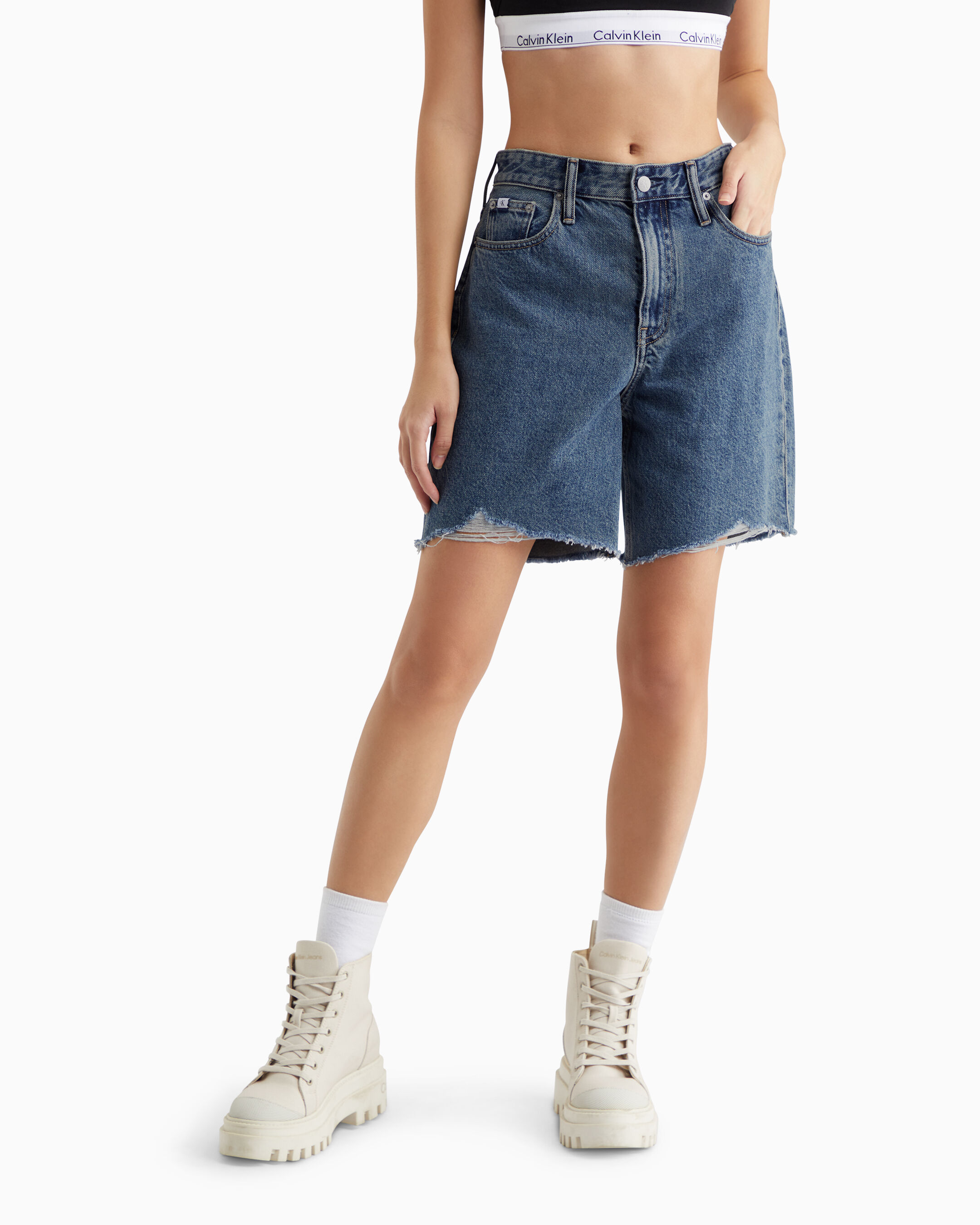 Calvin klein new arrivals blue shorts