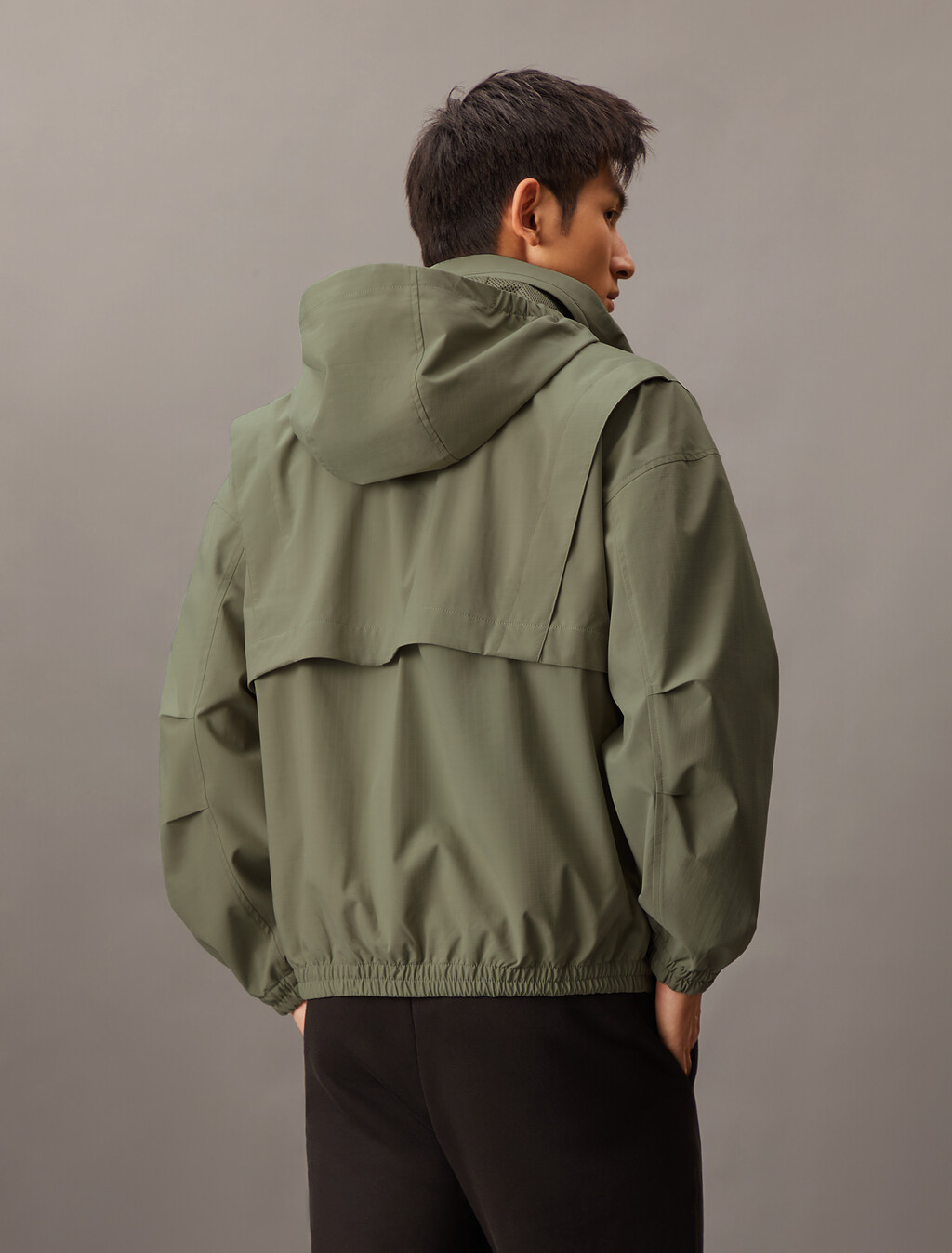 Packable Hooded Technical Jacket, Nordic Dust, hi-res
